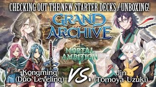 [Grand Archive TCG] Starter Mortal Ambition Decks w/ @uzukitomoya!  (Yuki &amp; Yuna | Twin Vtubers)