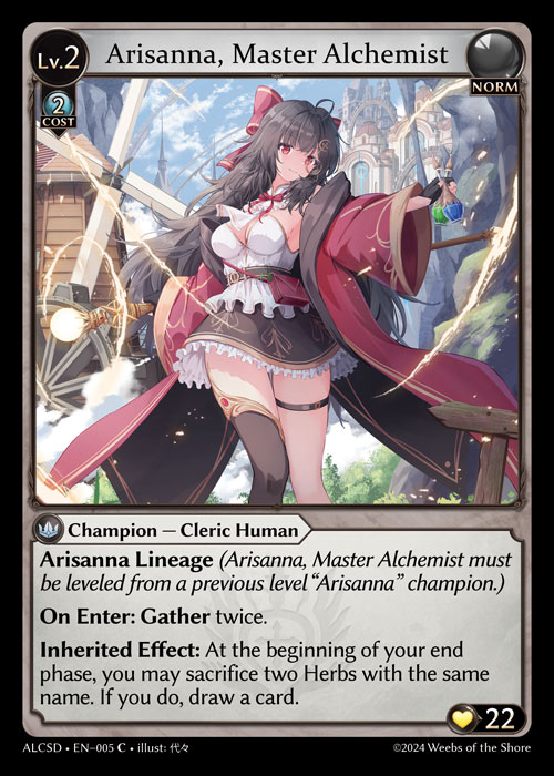 Arisanna, Master Alchemist